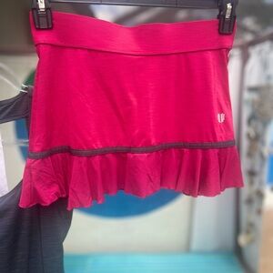 ELEVEN By Venus Williams Raspberry & Gray Skort White & Grey Top Both Small
